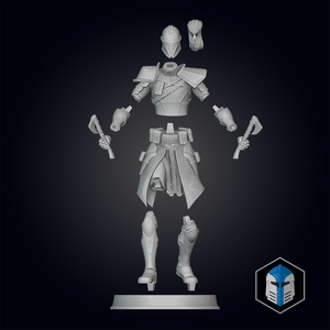 Medieval Captain Rex Figurine - Pose 3 - 3D Print Files