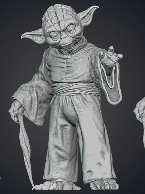 Lebensgroße Yoda-Statue – Pose 1 – DIY