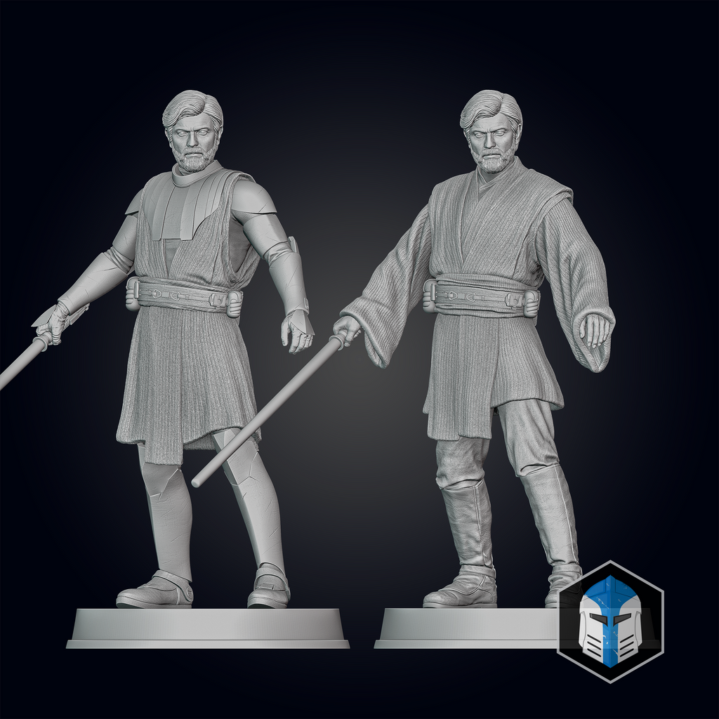 Obi-Wan Kenobi Figurine - Pose 1 - 3D Print Files