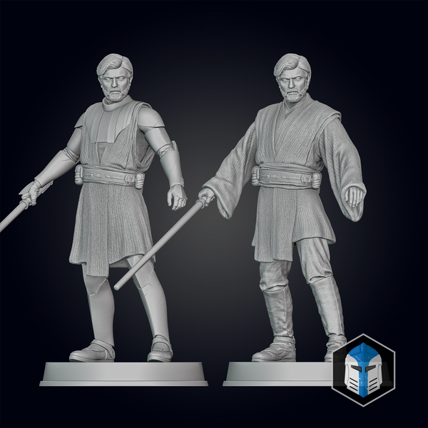 Obi-Wan Kenobi Figurine - Pose 1 - 3D Print Files – Galactic