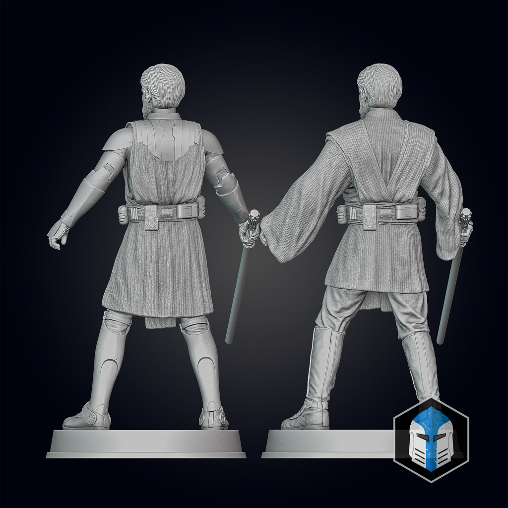Obi-Wan Kenobi Figurine - Pose 1 - 3D Print Files – Galactic Armory
