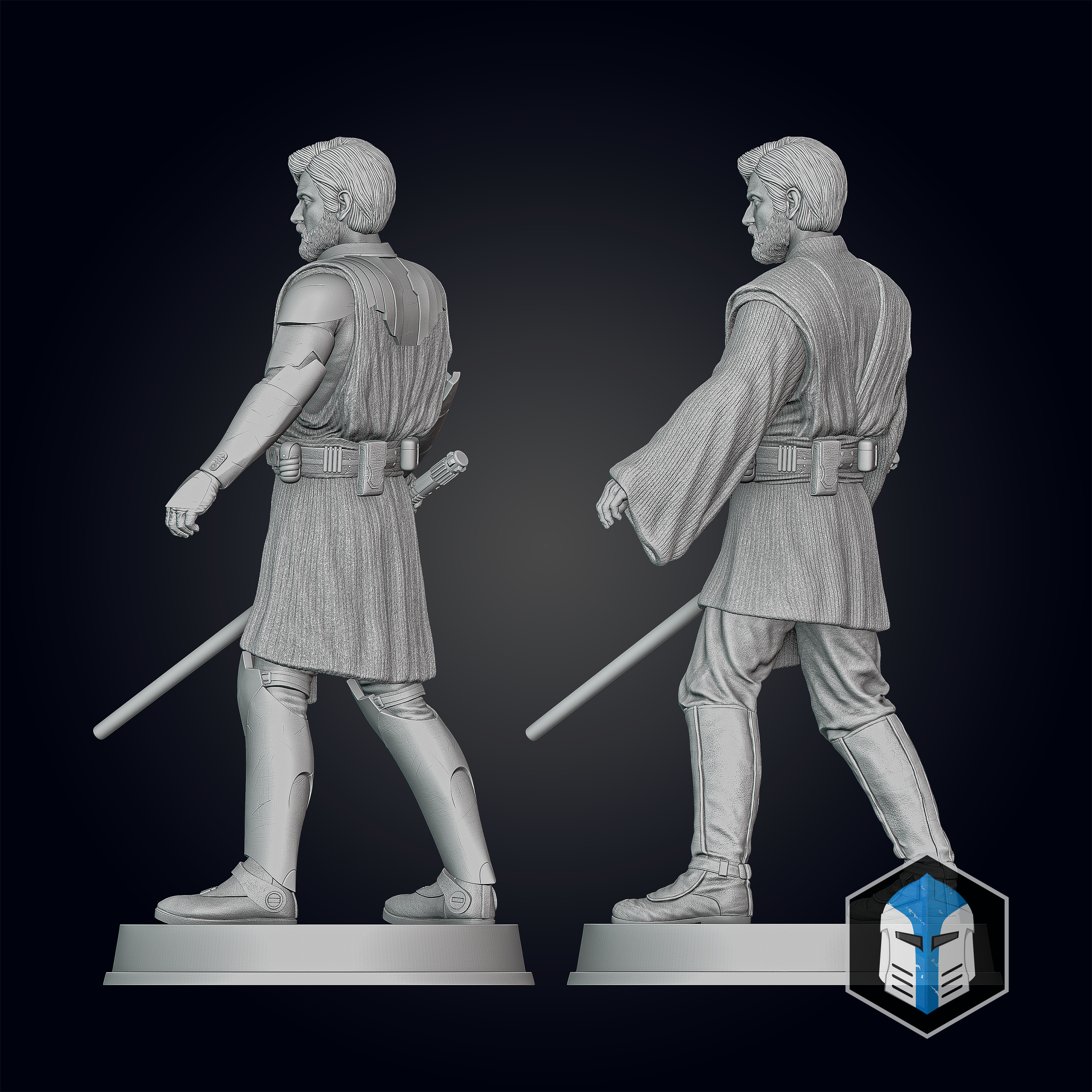 Obi-Wan Kenobi Figurine - Pose 1 - 3D Print Files