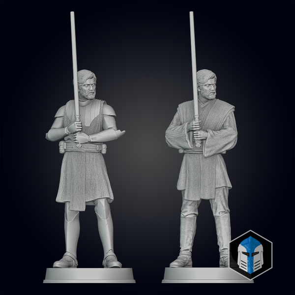 Obi-Wan Kenobi Figurine - Pose 3 - 3D Print Files – Galactic Armory