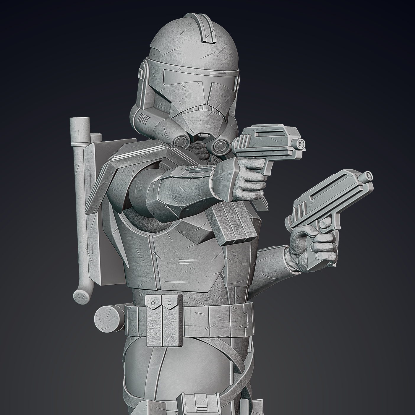 Animated ARC Trooper Figurine - Pose 2 - 3D Print Files