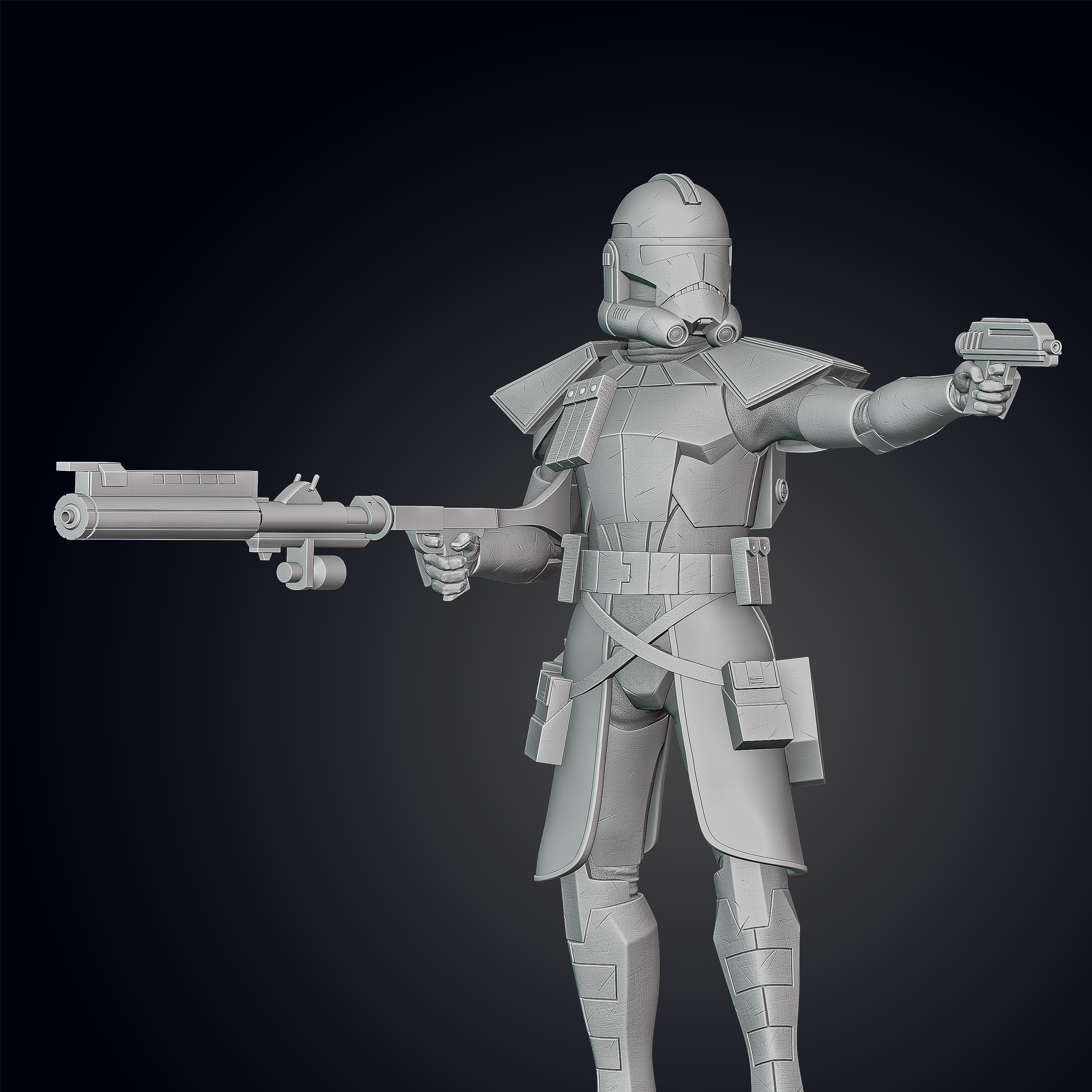 Animated ARC Trooper Figurine - Pose 4 - 3D Print Files
