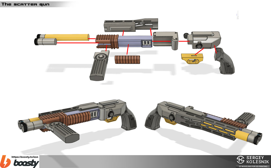 Battlefront 2 Scatter Blaster - 3D Print Files – Galactic Armory