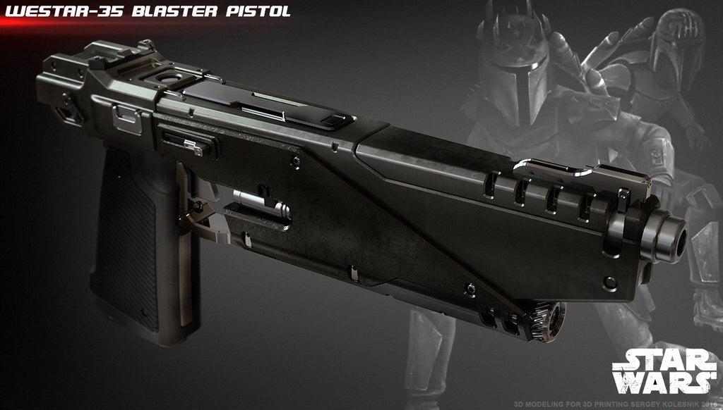 Westar 35 Mandalorian Blaster - 3D Print Files