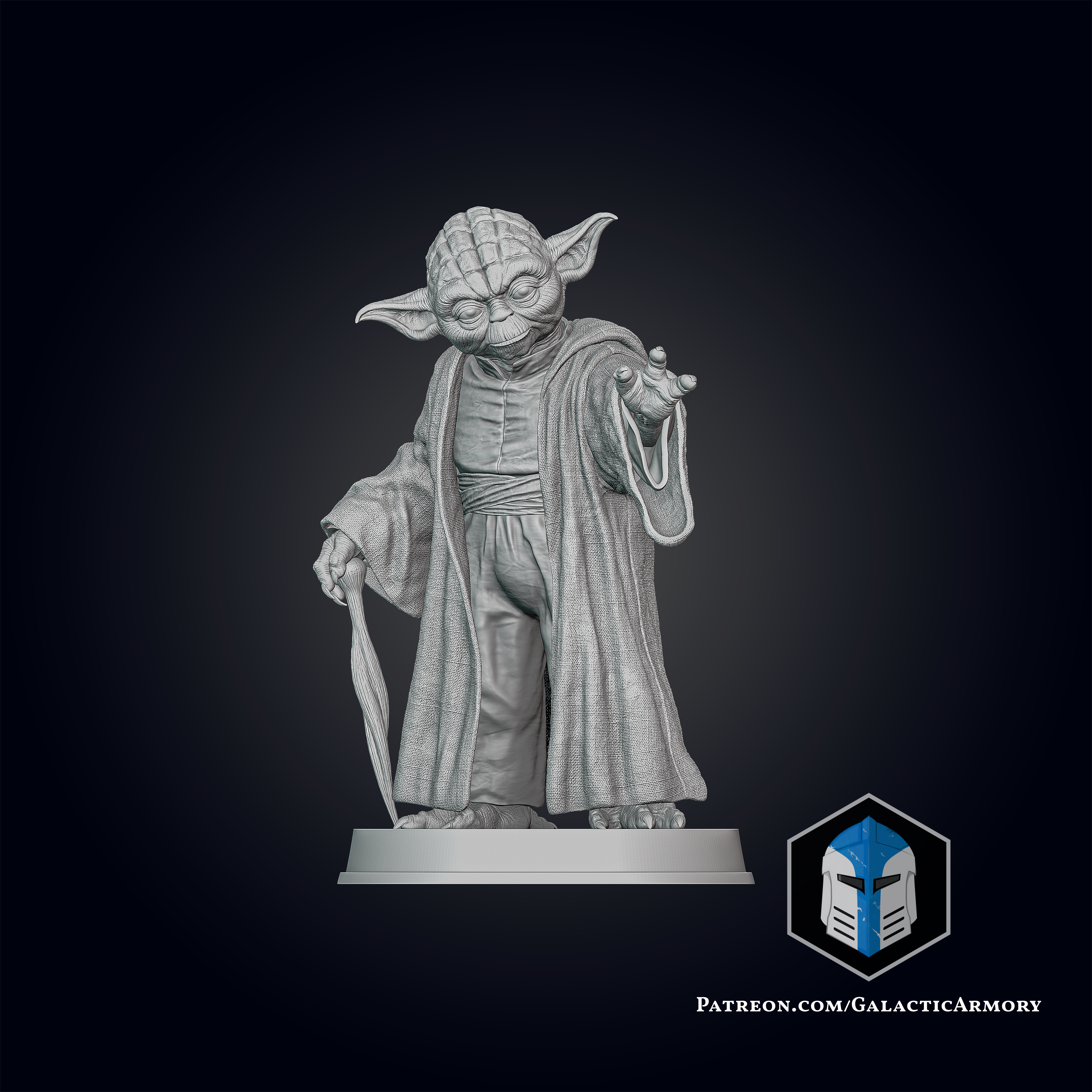 Yoda Figurine - Pose 1 - 3D Print Files
