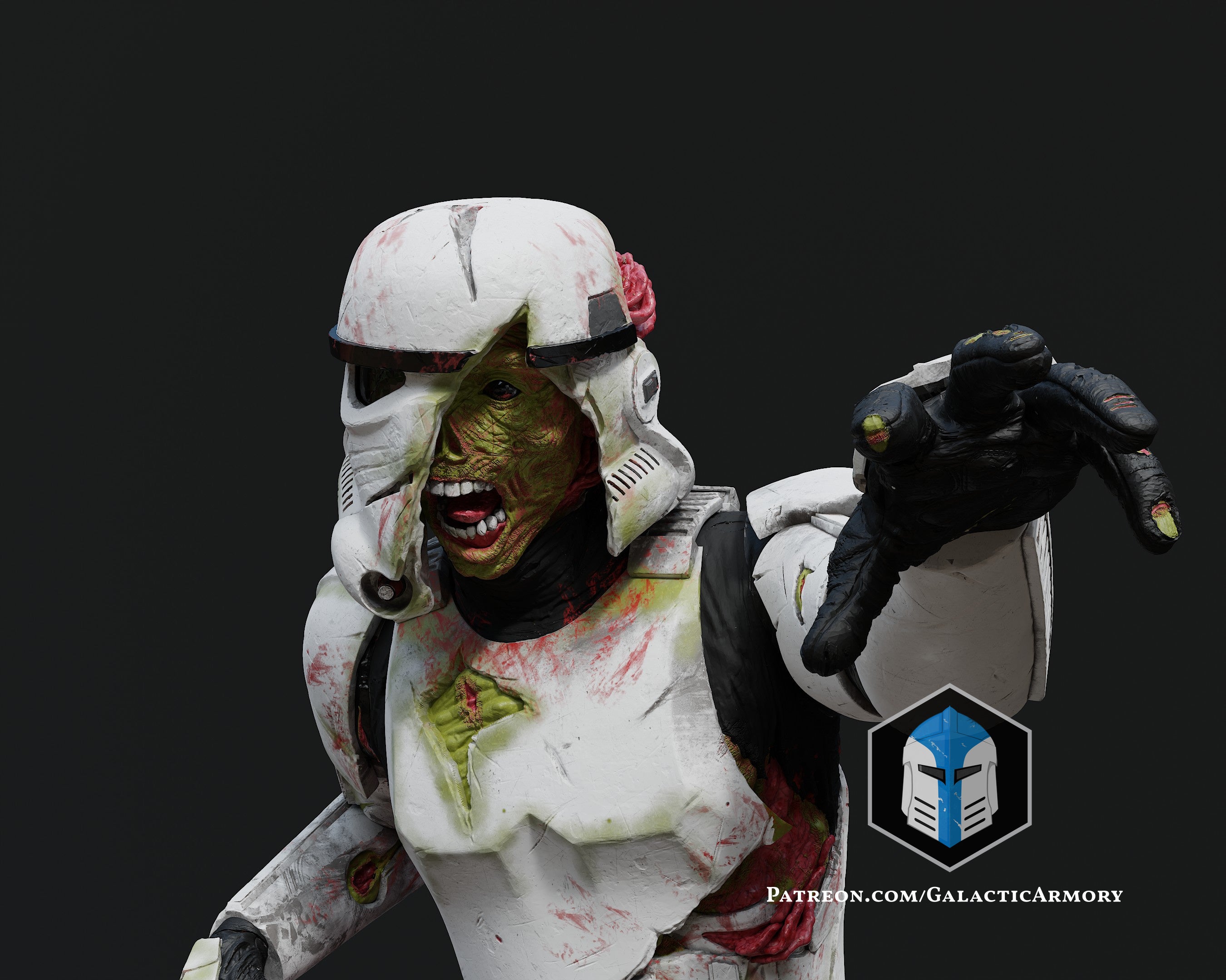 Zombie Stormtrooper Figurine - 3D Print Files