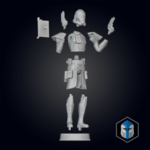 Animated ARC Trooper Figurine - Pose 1 - 3D Print Files