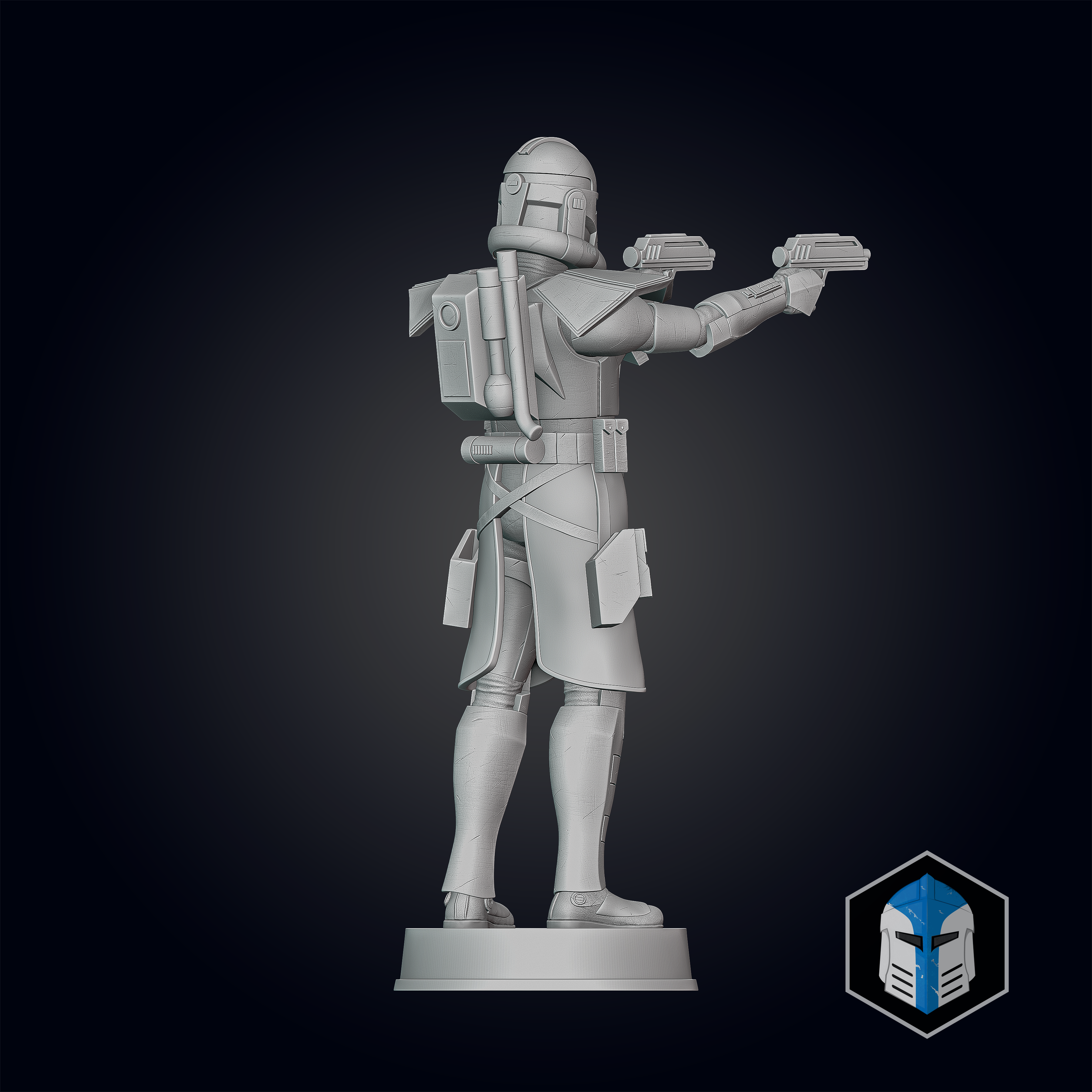 Animated ARC Trooper Figurine - Pose 3 - 3D Print Files