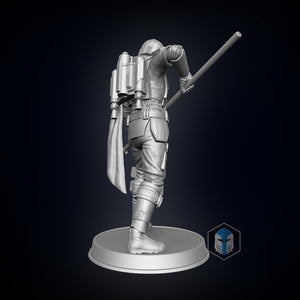 Mandalorian Figurine Season 2 - Pose 2 - 3D Print Files - Galactic Armory