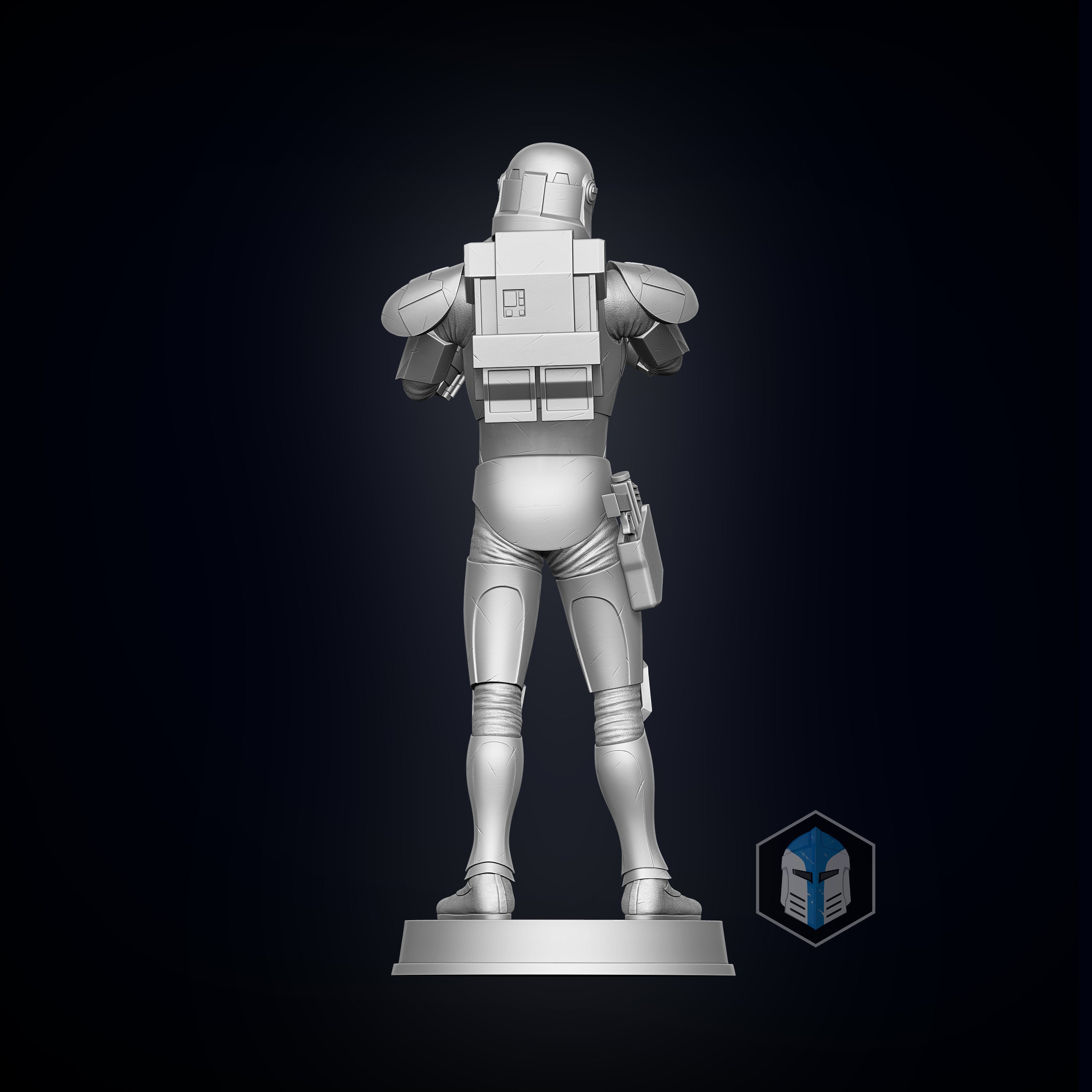 Bad Batch Hunter Figurine - Pose 3 - 3D Print Files - Galactic Armory