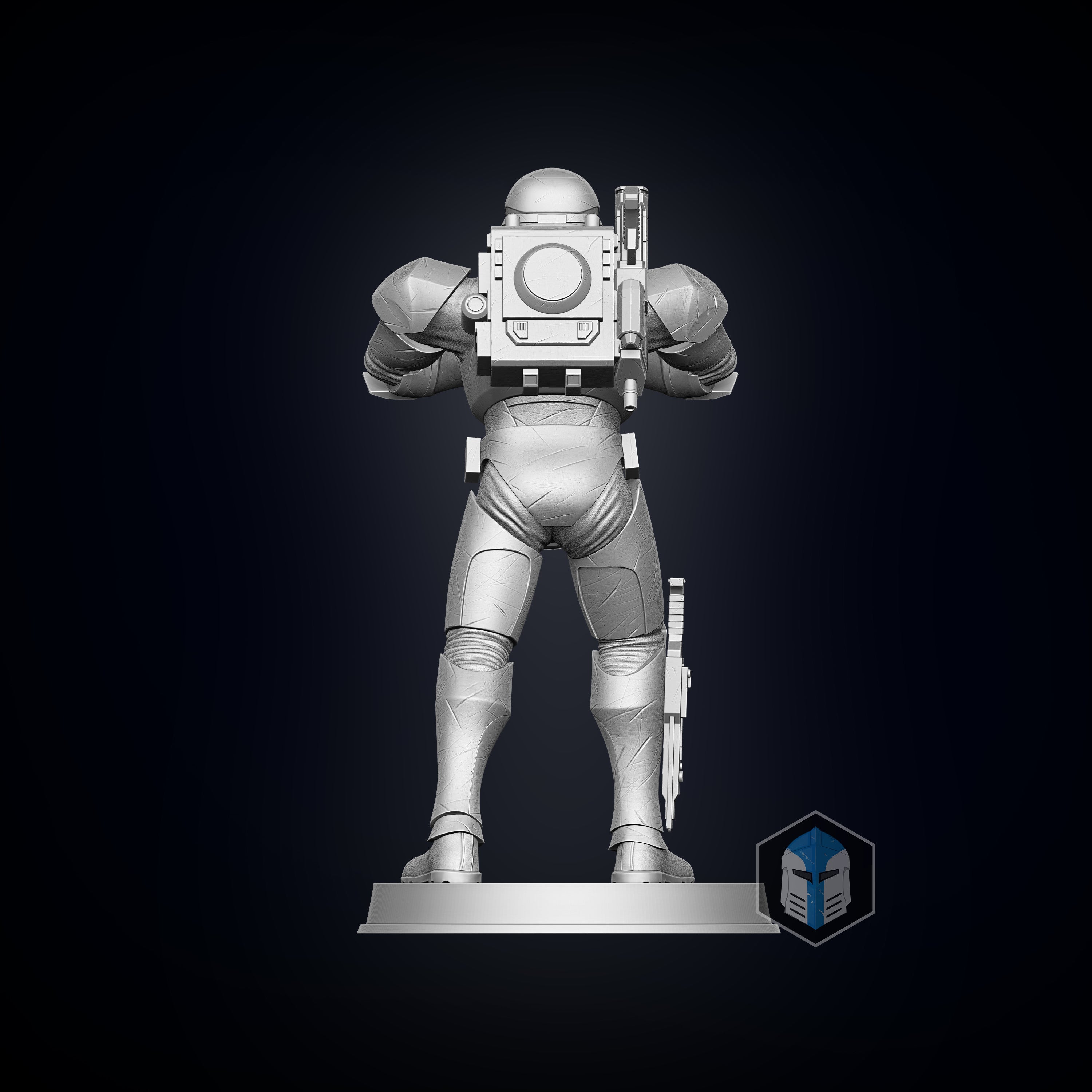 Bad Batch Wrecker Figurine - Pose 1 - 3D Print Files - Galactic Armory