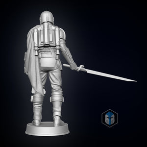 Mandalorian Figurine Season 2 - Pose 3 - 3D Print Files - Galactic Armory
