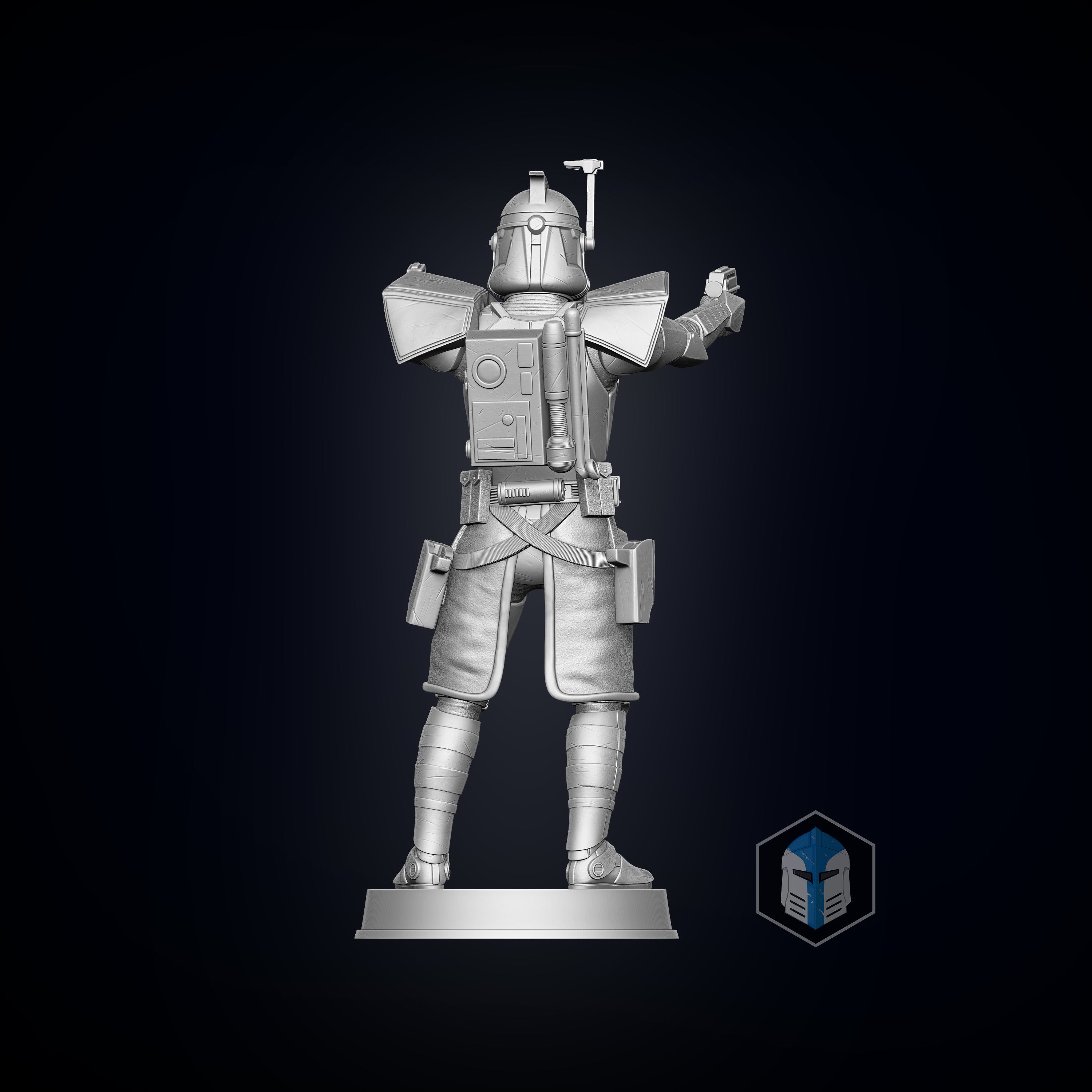 ARC Trooper Figurine - Pose 2 - 3D Print Files - Galactic Armory