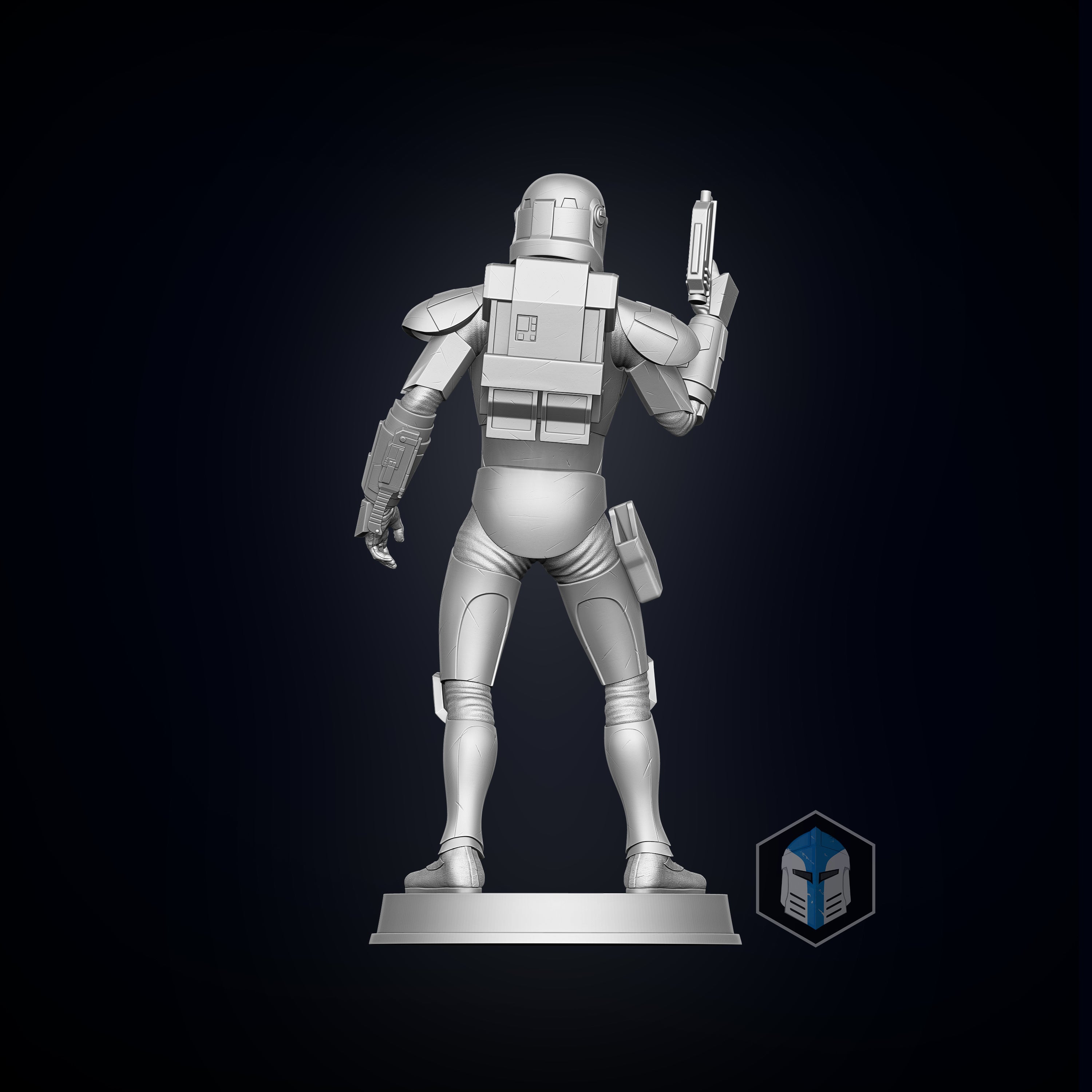Bad Batch Hunter Figurine - Pose 1 - 3D Print Files - Galactic Armory
