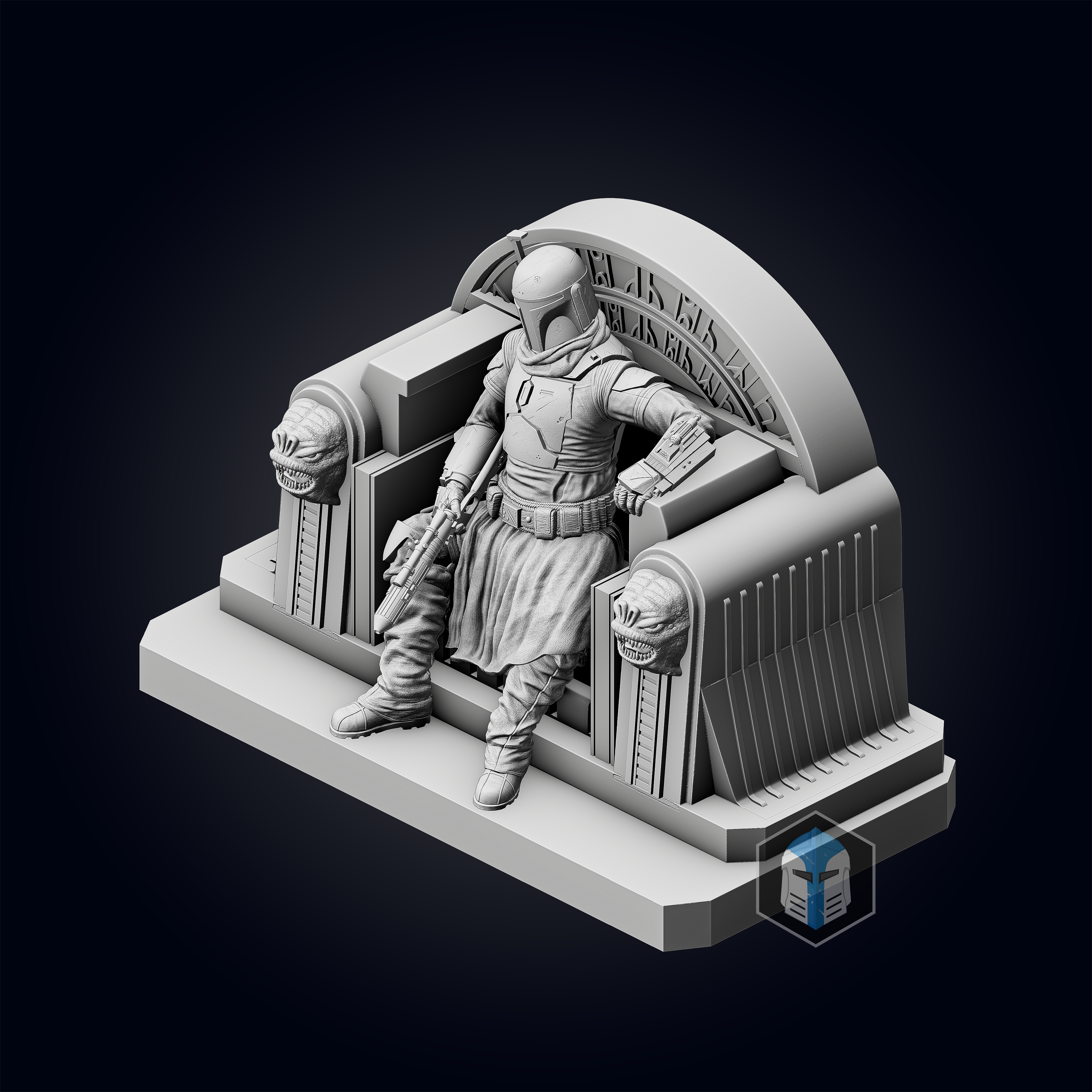 Boba Fett Figurine - Pose 6 - 3D Print Files - Galactic Armory