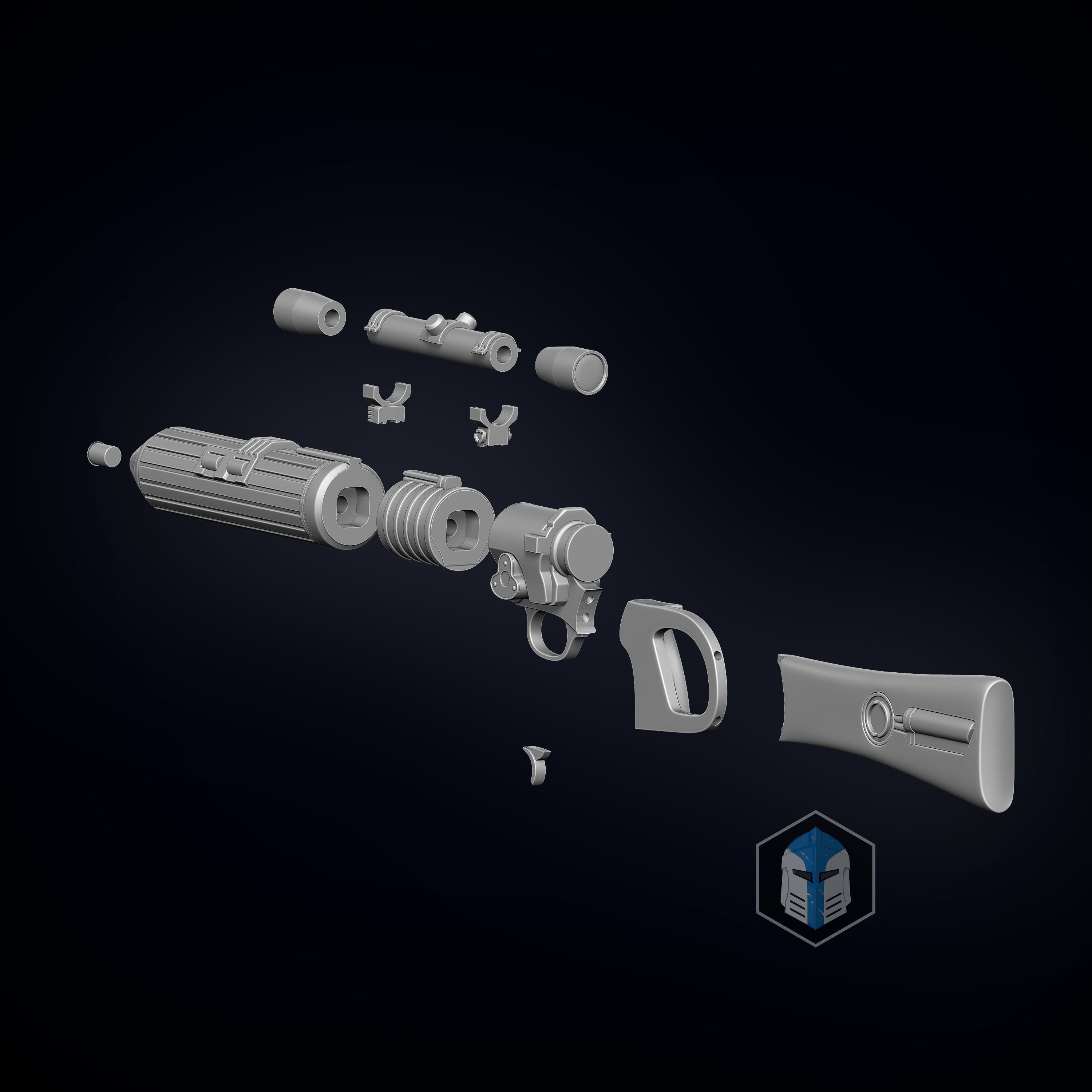 Boba Fett EE3 Blaster - 3D Print Files - Galactic Armory