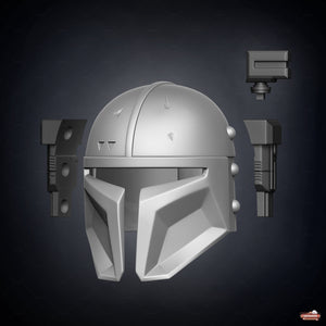 Heavy Mandalorian Helmet - 3D Print Files - Galactic Armory