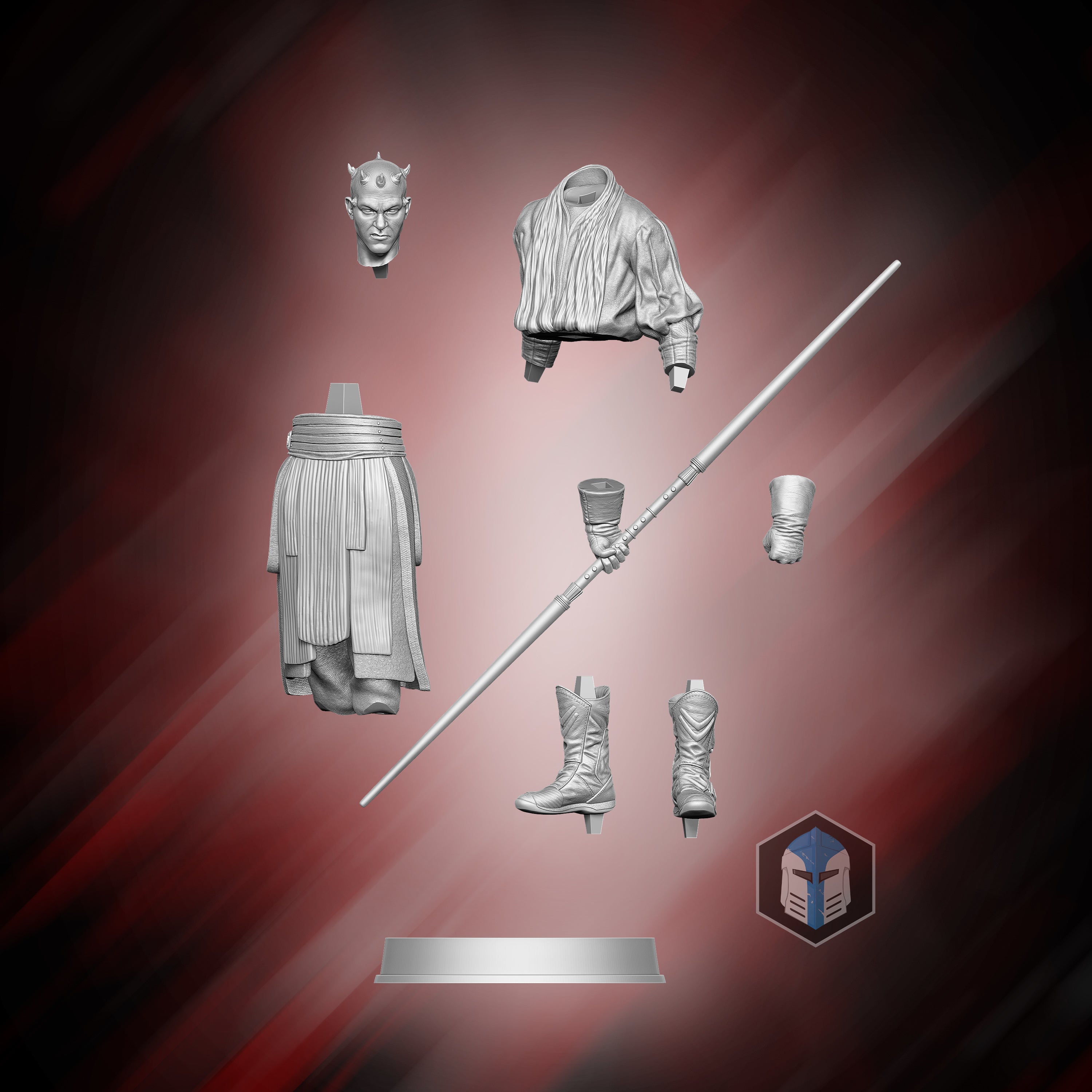 Darth Maul Figurine - Sith Assassin - 3D Print Files - Galactic Armory