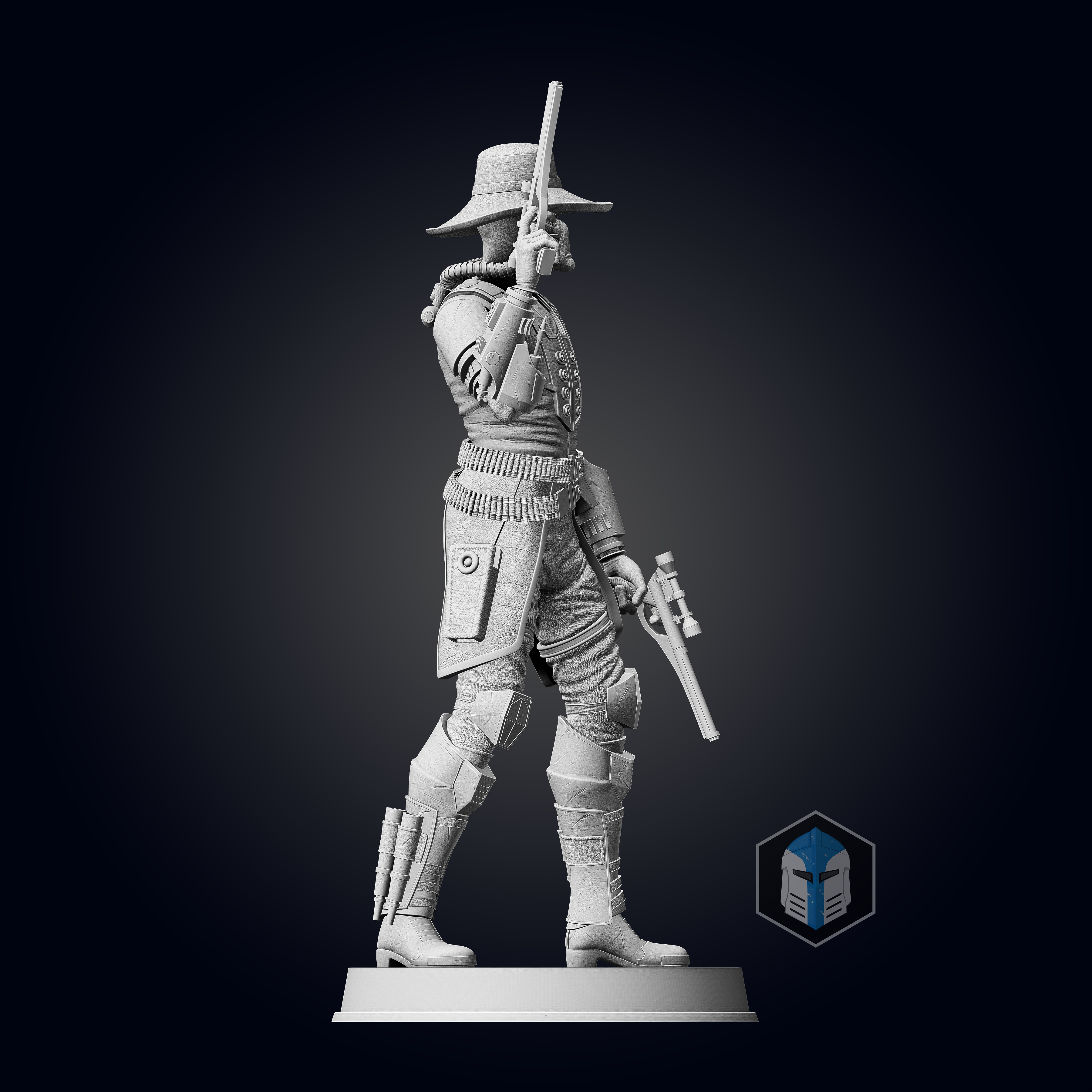 Cad Bane Figurine - Pose 2 - 3D Print Files - Galactic Armory