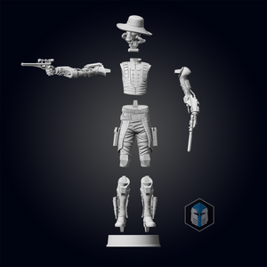 Cad Bane Figurine - Pose 3 - 3D Print Files - Galactic Armory