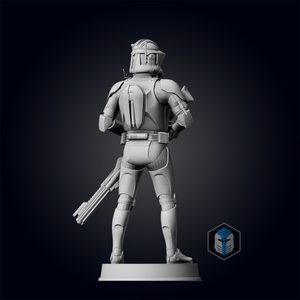 Commander Cody Figurine - Pose 1 - 3D Print Files - Galactic Armory