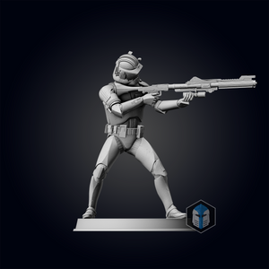 Commander Cody Figurine - Pose 2 - 3D Print Files - Galactic Armory