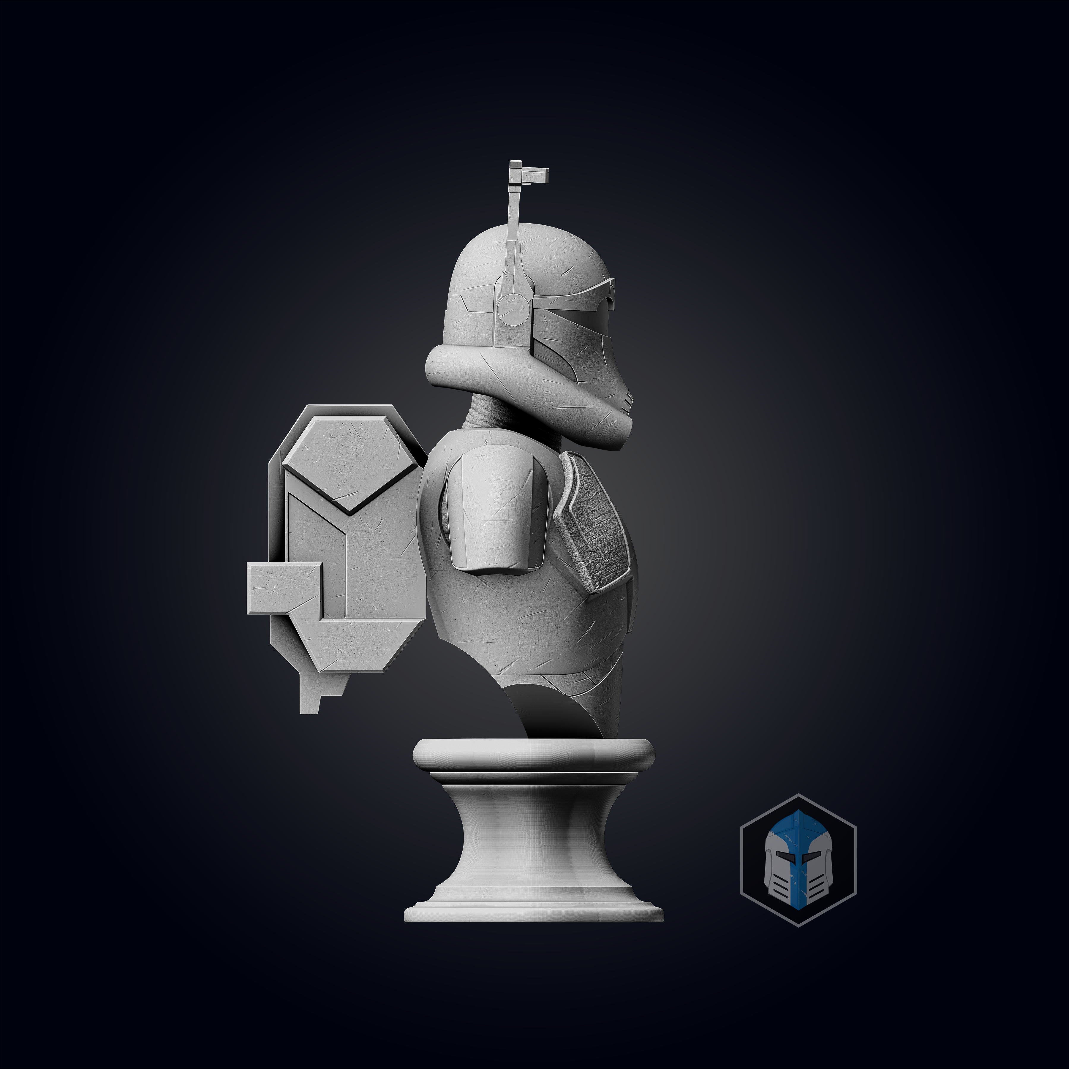 Bad Batch Crosshair Bust - 3D Print Files - Galactic Armory