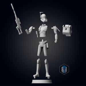 Bad Batch Crosshair Figurine - 3 in 1 Bundle - 3D Print Files - Galactic Armory
