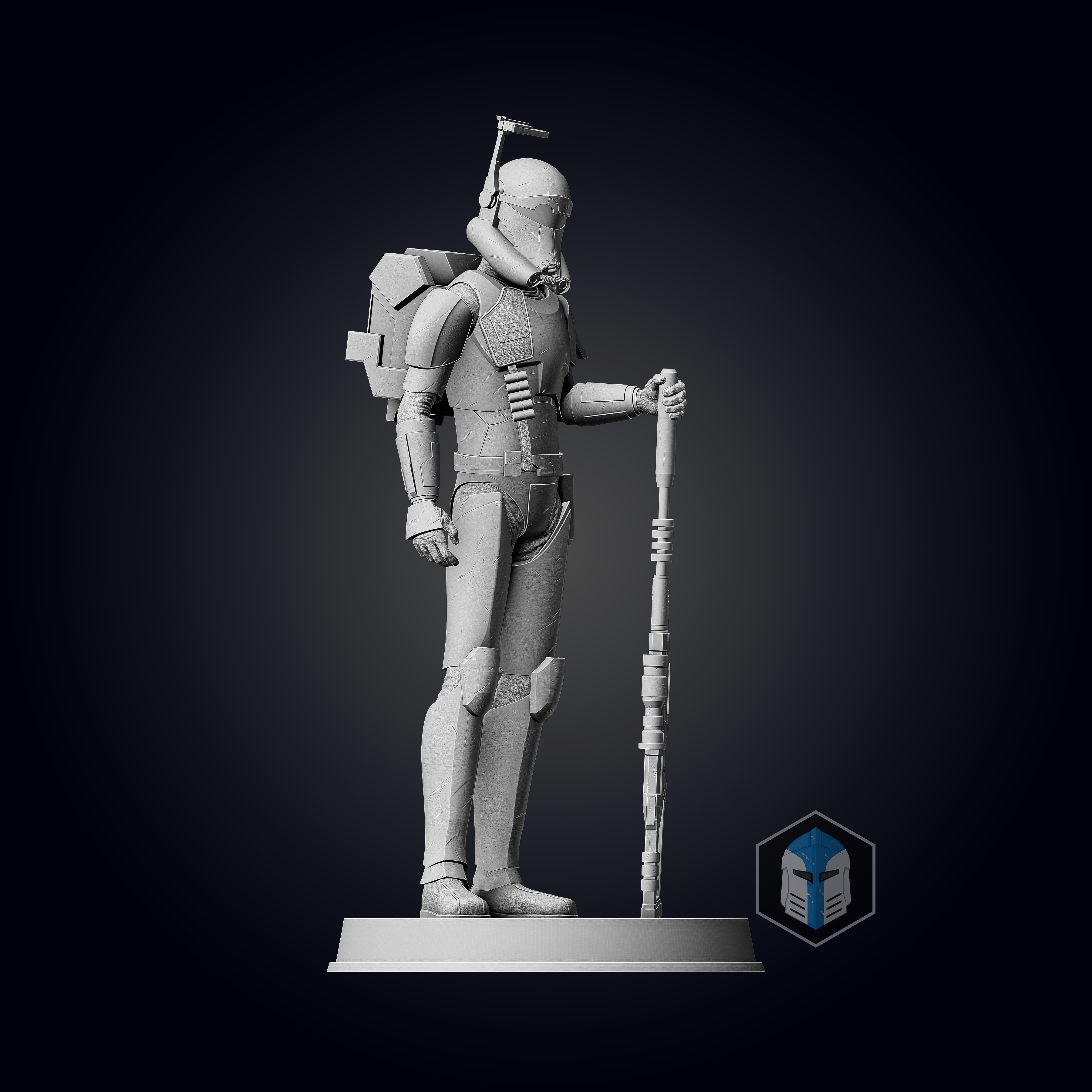Bad Batch Crosshair Figurine - Pose 2 - 3D Print Files - Galactic Armory