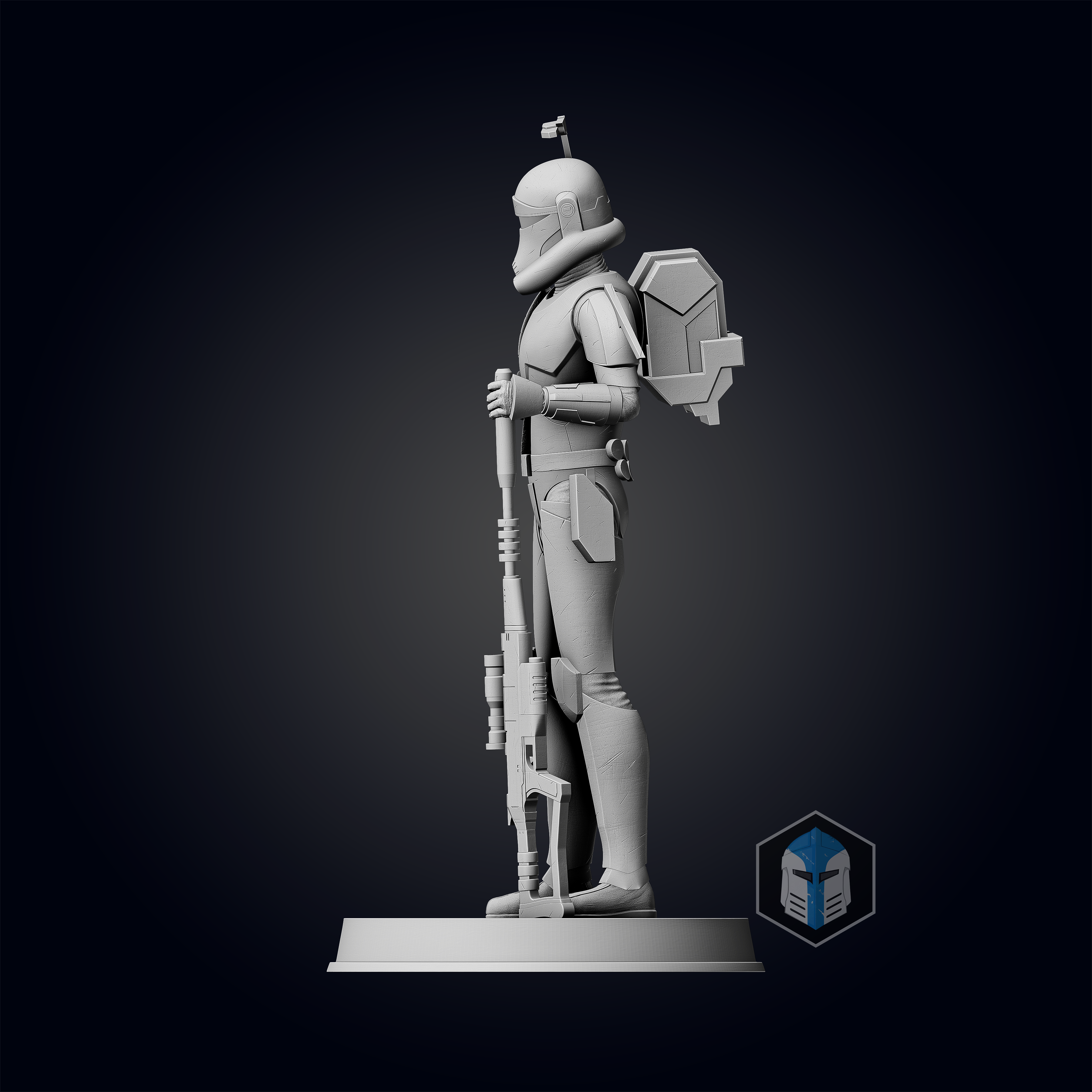 Bad Batch Crosshair Figurine - Pose 2 - 3D Print Files - Galactic Armory