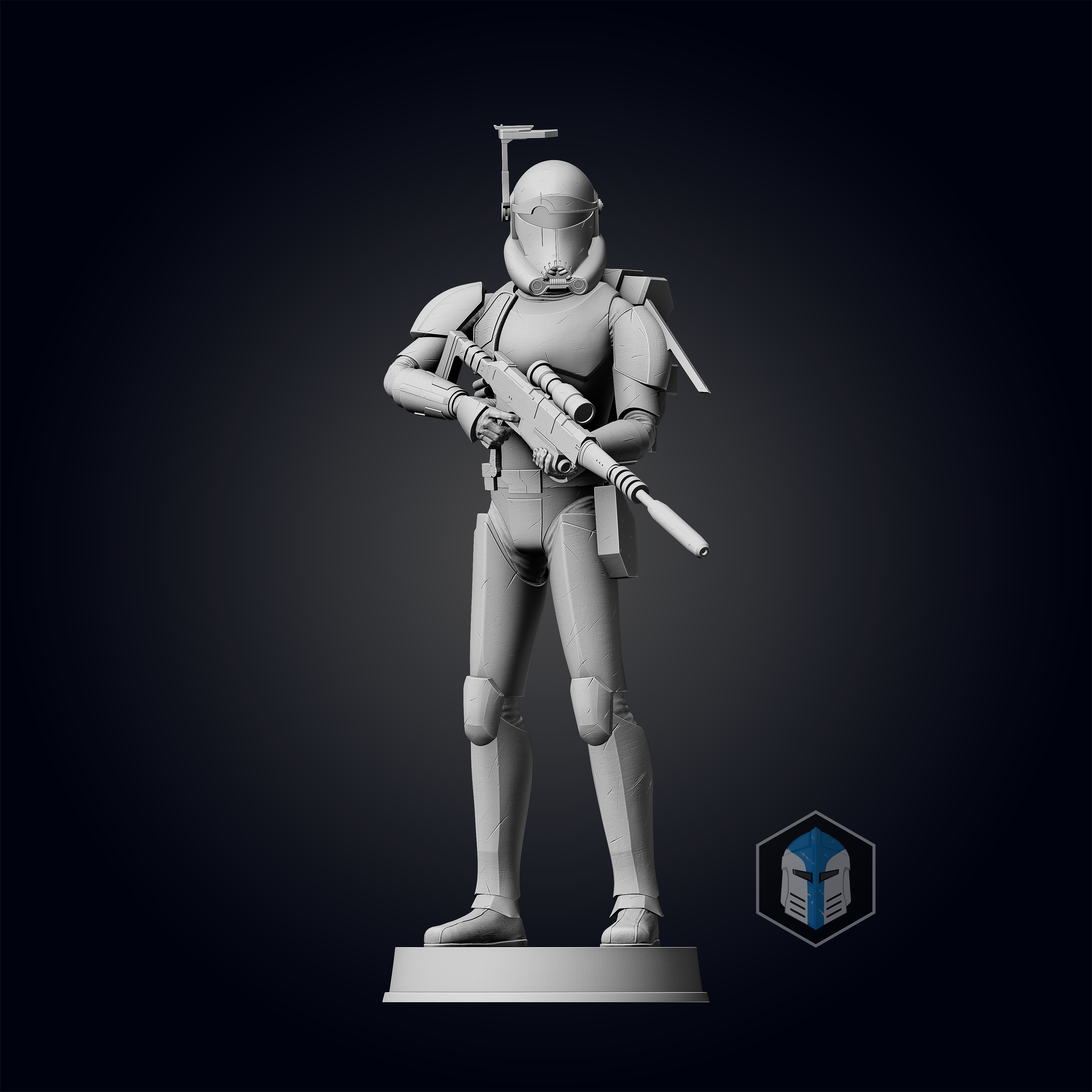 Bad Batch Crosshair Figurine - Pose 3 - 3D Print Files - Galactic Armory