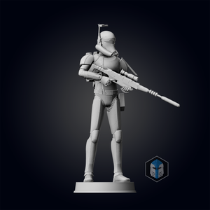 Bad Batch Crosshair Figurine - Pose 3 - 3D Print Files - Galactic Armory