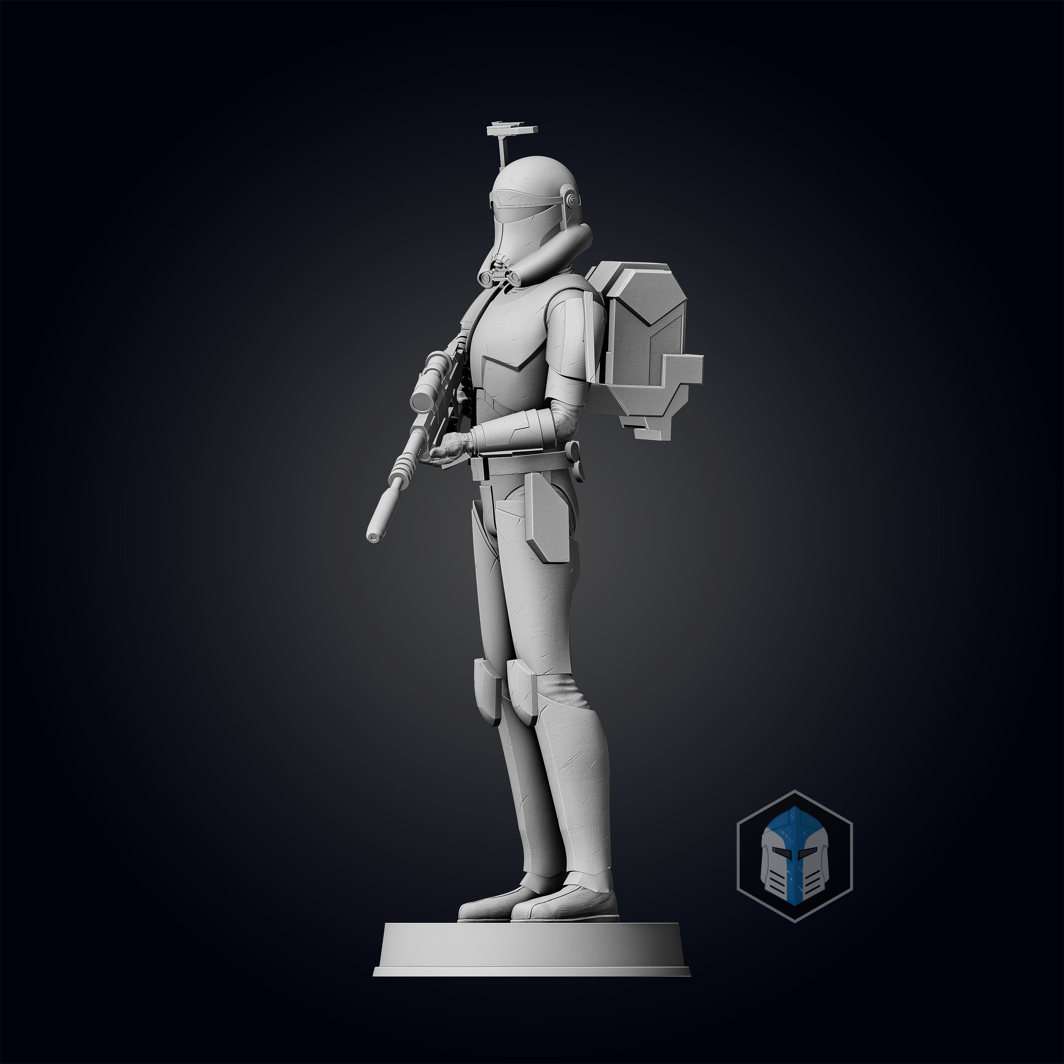 Bad Batch Crosshair Figurine - Pose 3 - 3D Print Files - Galactic Armory