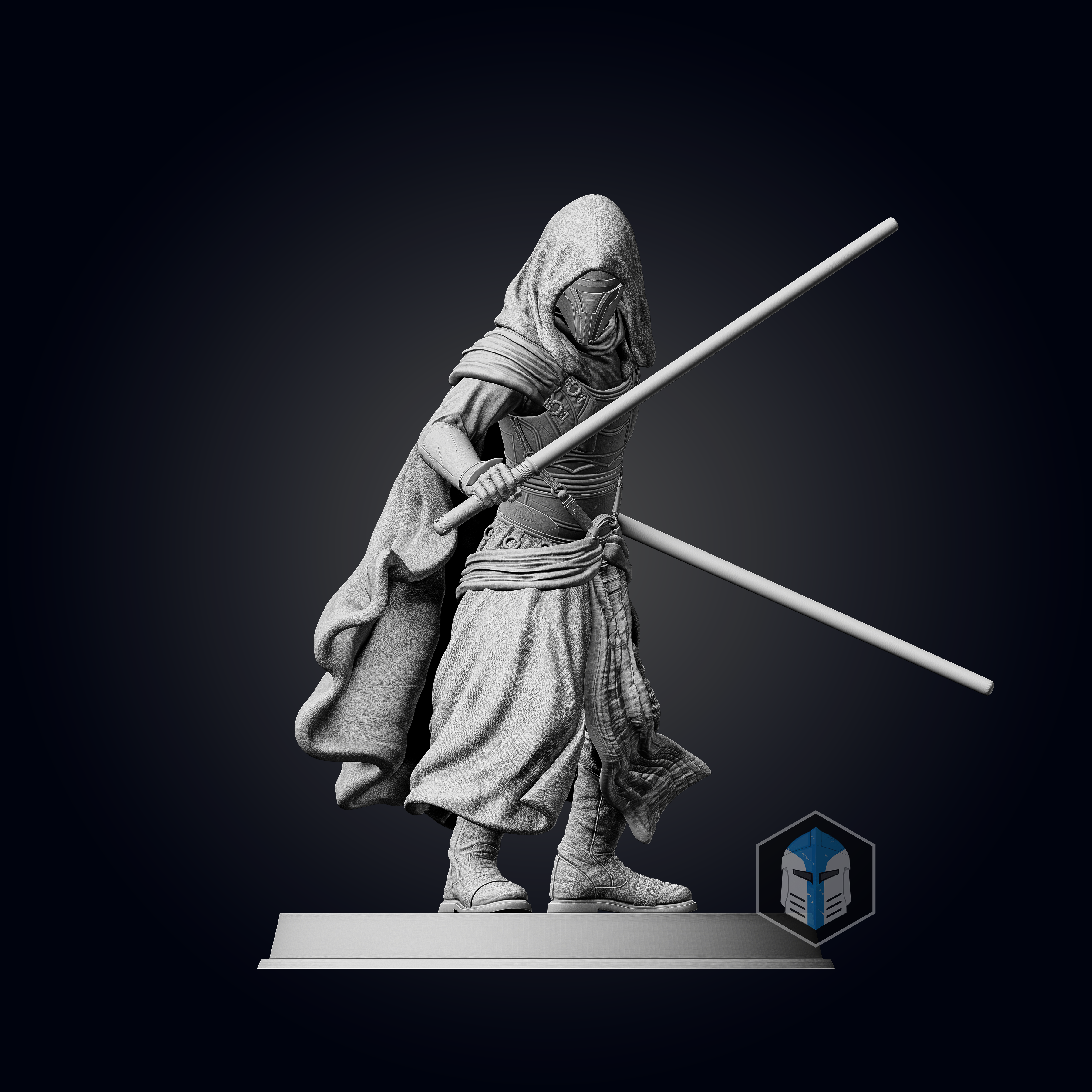 Darth Revan Figurine - Pose 1 - 3D Print Files - Galactic Armory