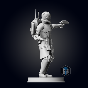 Bad Batch Echo Figurine - Pose 1 - 3D Print Files - Galactic Armory