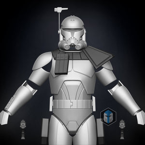 Animated Captain Rex Armor Accessories - 3D Print Files - Galactic Armory