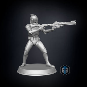 Clone Trooper Figurines - Defenders - 3D Print Files - Galactic Armory