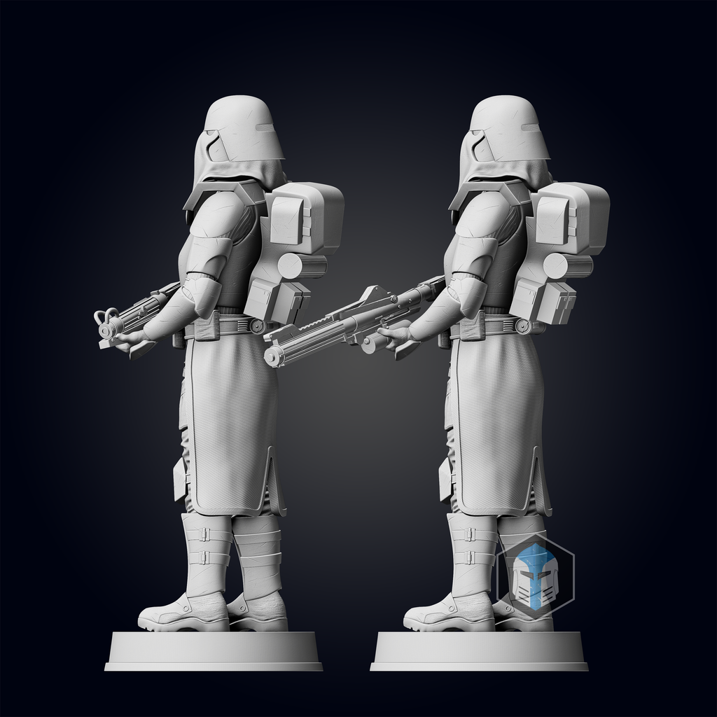 Galactic Marine Figurine - Pose 1 - 3D Print Files – Galactic Armory