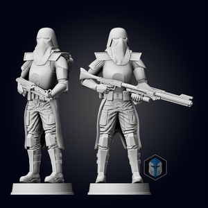 Galactic Marine Figurine - Pose 1 - 3D Print Files - Galactic Armory