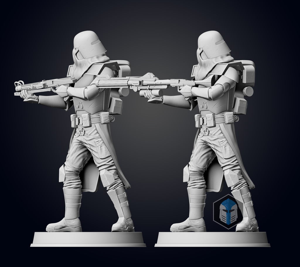 Galactic Marine Figurine - Pose 2 - 3D Print Files – Galactic Armory