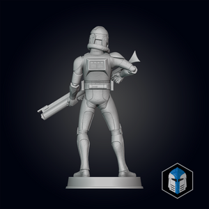 Animated Clone Trooper Figurine - Pose 1 - 3D Print Files