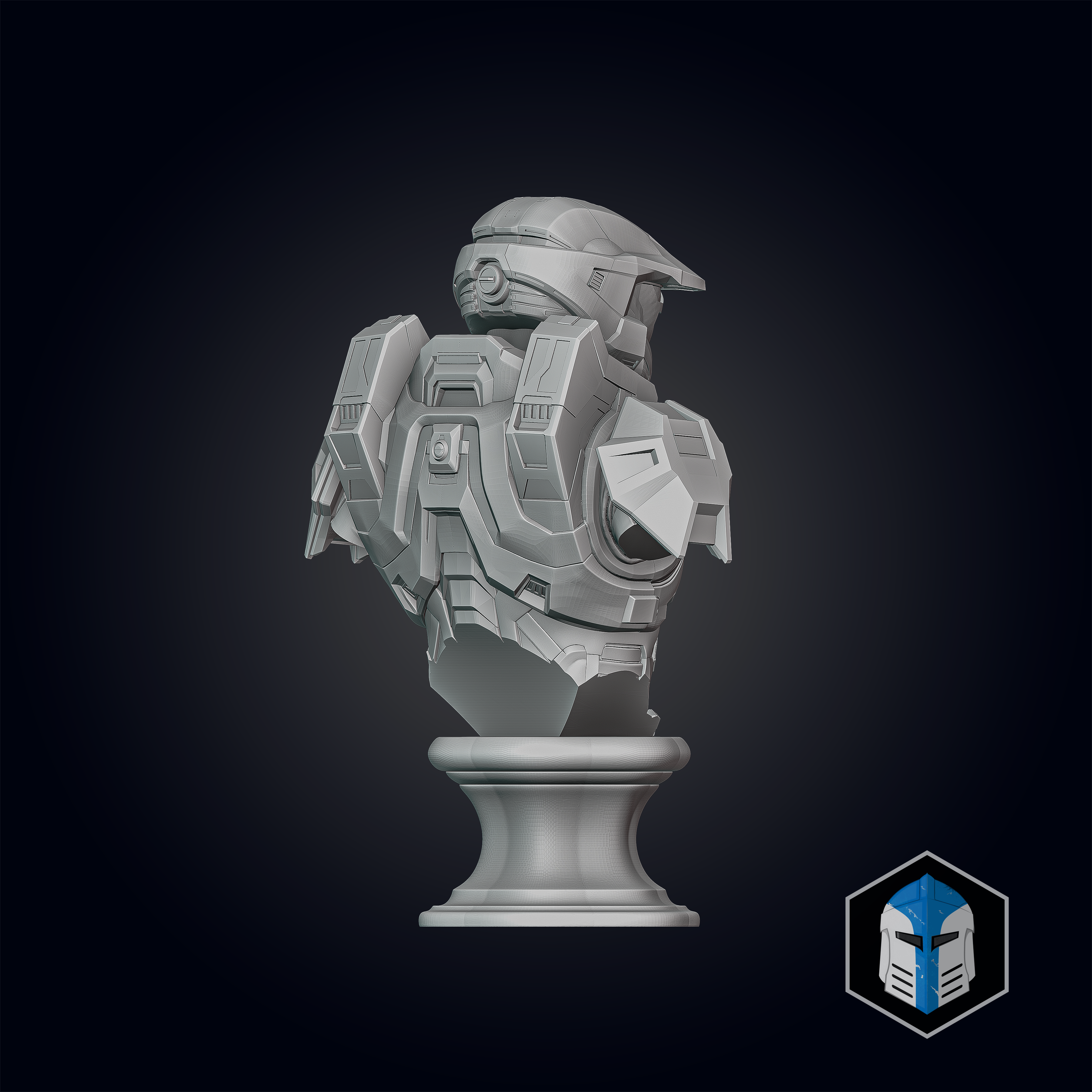 Halo Infinite Master Chief - Bust - 3D Print Files - Galactic Armory