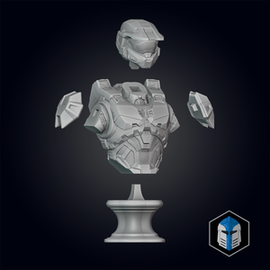 Halo Infinite Master Chief - Bust - 3D Print Files - Galactic Armory