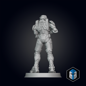 Halo Infinite Master Chief Figurine - Pose 2 - 3D Print Files - Galactic Armory