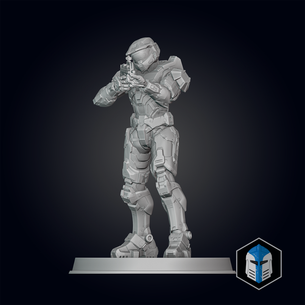 Halo Infinite Master Chief Figur - Pose 3 - 3D-Druckdateien – Galactic ...