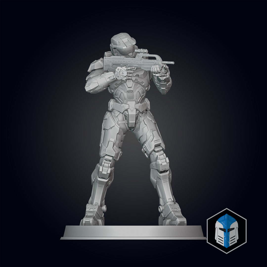 Halo Infinite Master Chief Figurine - Pose 3 - 3D Print Files ...