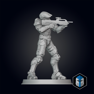 Halo Infinite Master Chief Figurine - Pose 3 - 3D Print Files - Galactic Armory